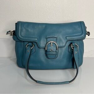 Coach satchel leather handbag